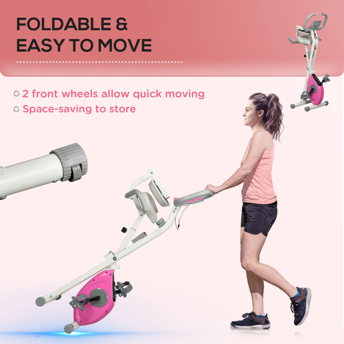 Folding Exercise Bike – Low-Impact Home Cycling for All Fitness Levels