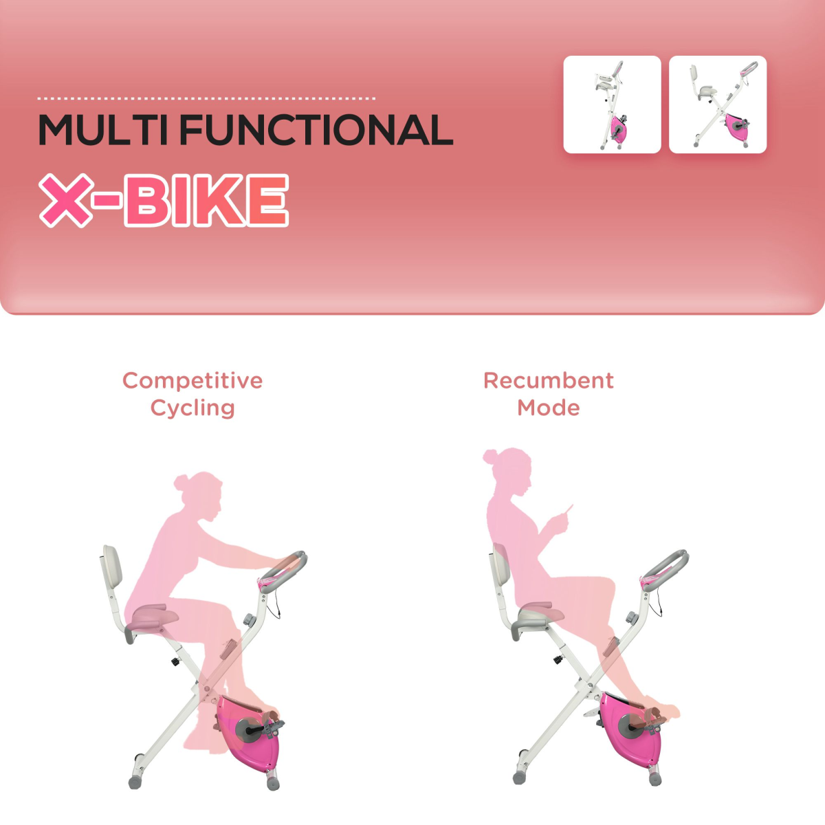 Folding Exercise Bike – Low-Impact Home Cycling for All Fitness Levels