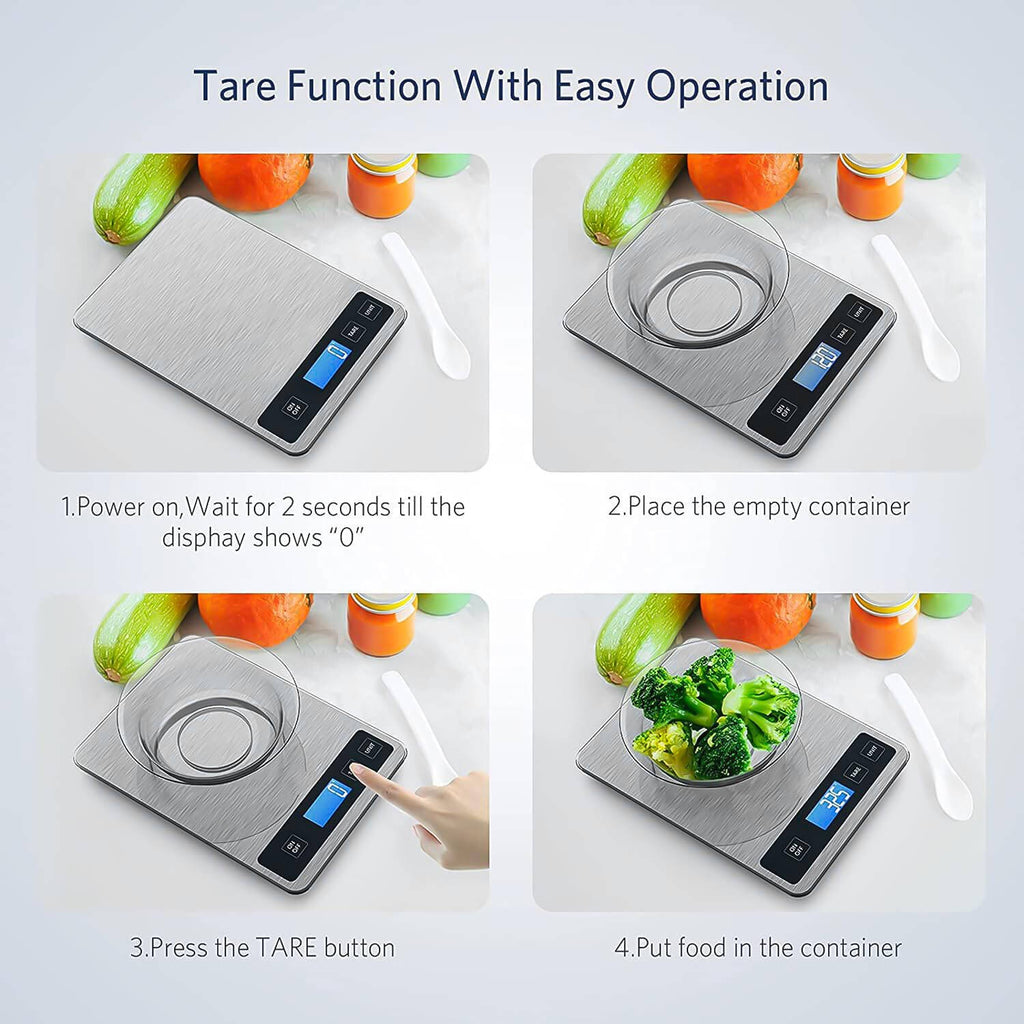 Weighing Scales Kitchen,Precision Digital Food Scale With Backlit LCD